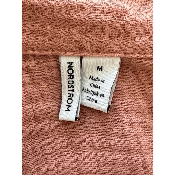 New ~ NORDSTROM ~ Loungewear Collared Maxi Dress Size M - Picture 4 of 6